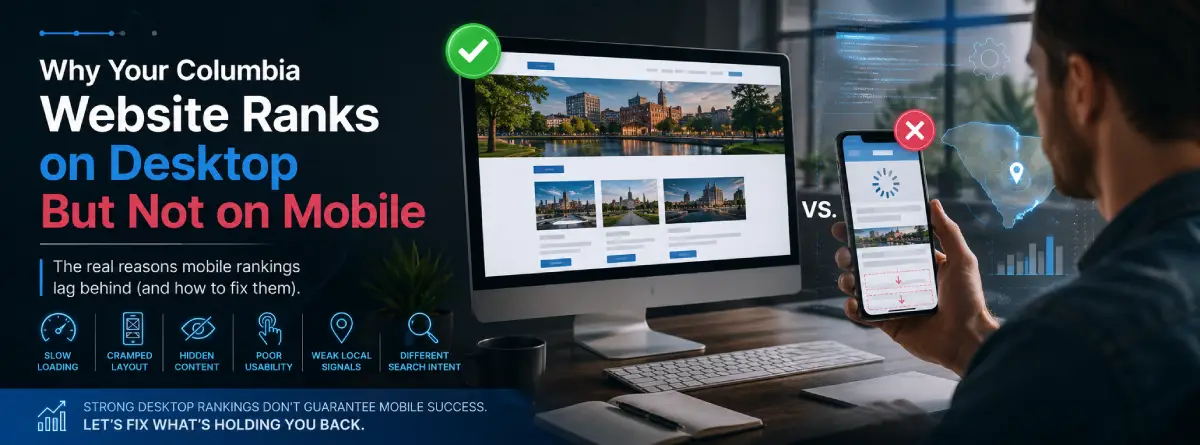 Why Does My Columbia Website Rank on Desktop but Not Mobile?